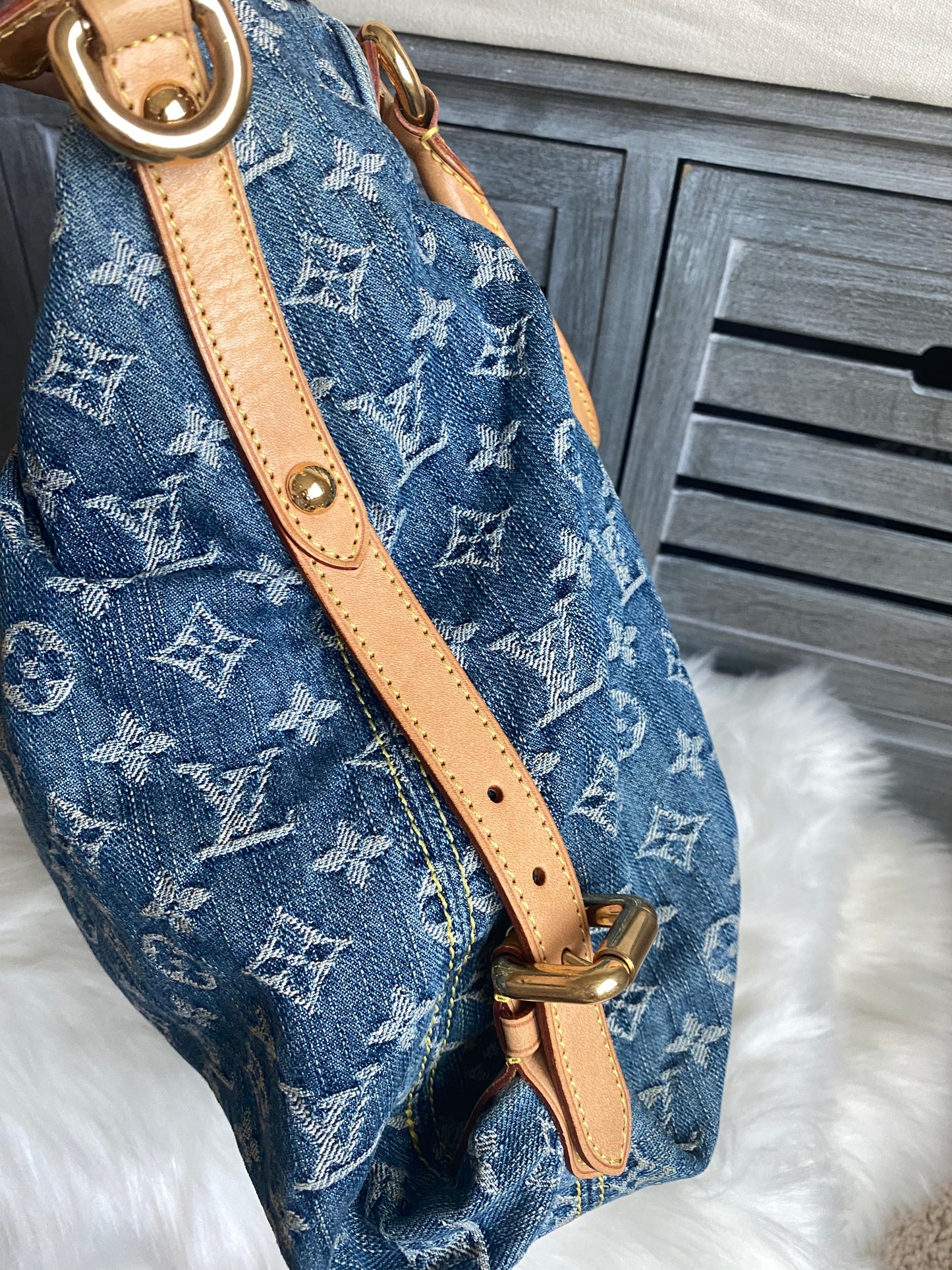 Louis Vuitton Neo Denim Neo Cabby GM Blue