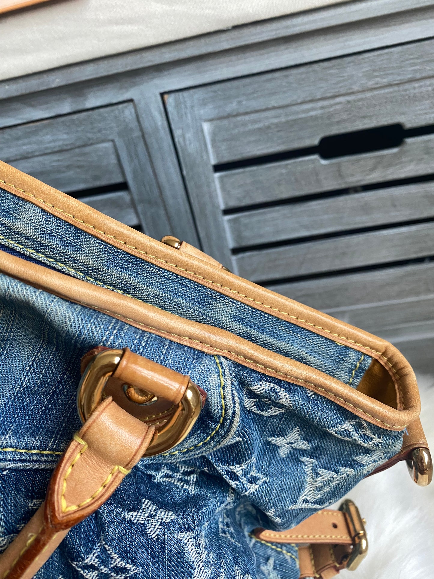 Louis Vuitton Neo Denim Neo Cabby GM Blue