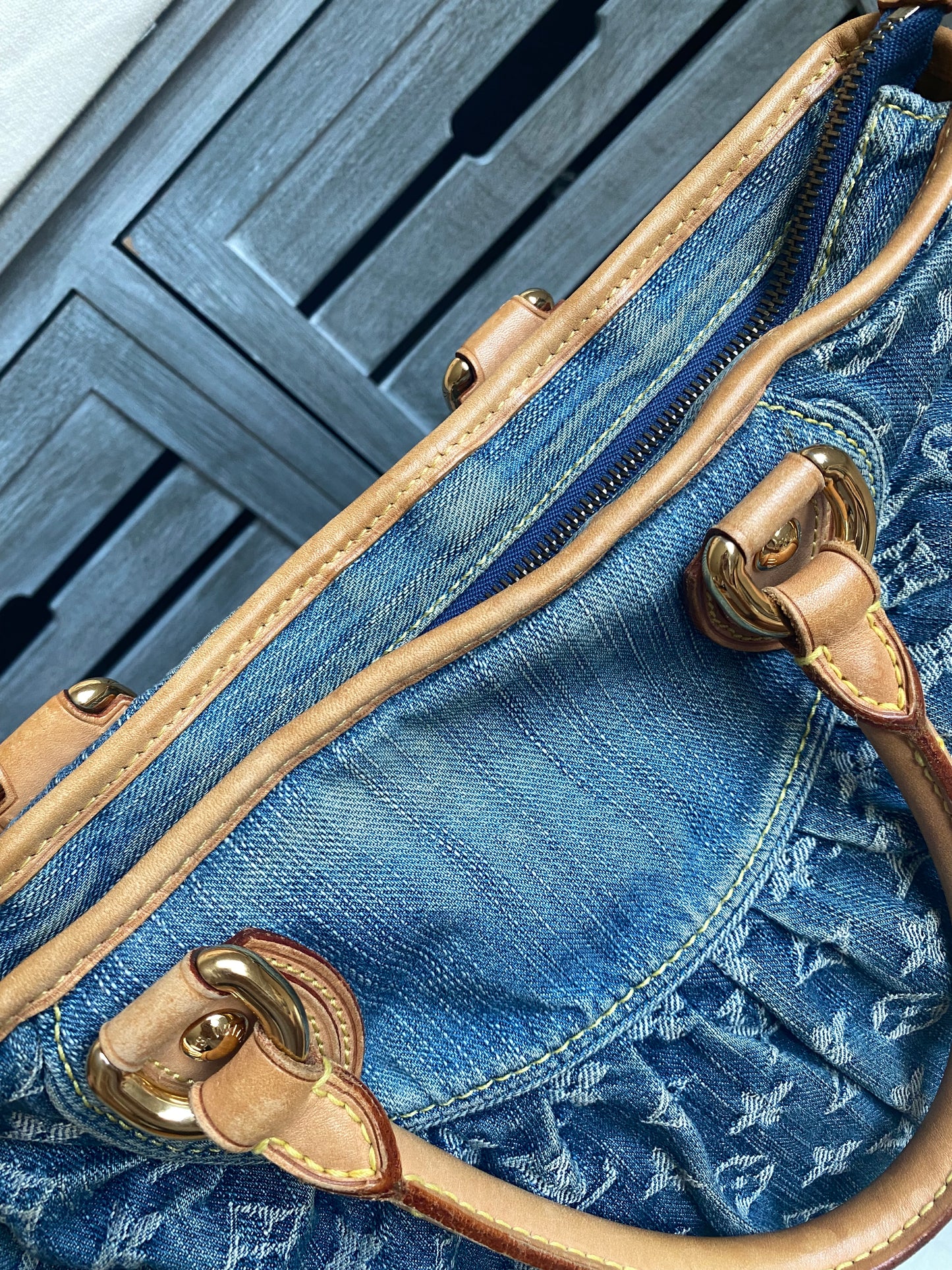 Louis Vuitton Neo Denim Neo Cabby GM Blue