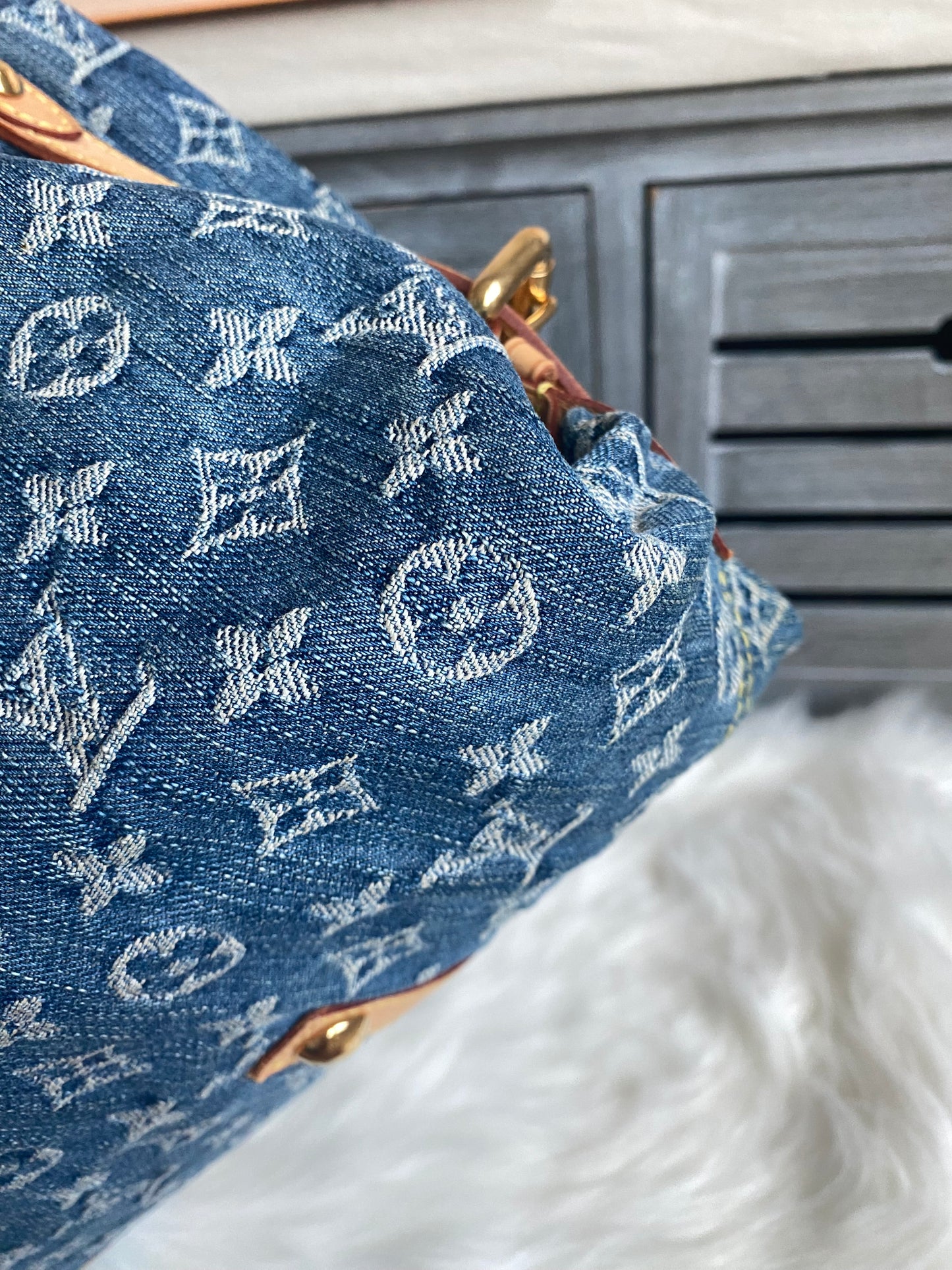 Louis Vuitton Neo Denim Neo Cabby GM Blue