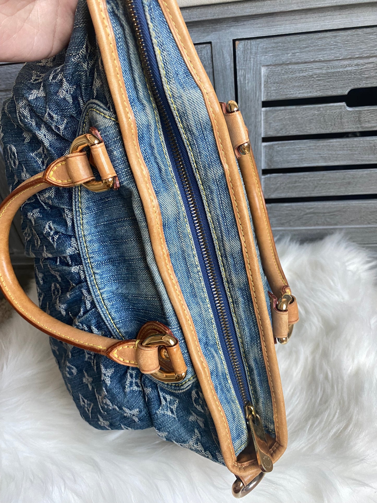 Louis Vuitton Neo Denim Neo Cabby GM Blue