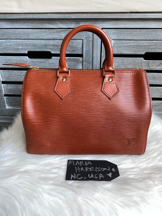 Louis Vuitton Speedy 25 Kenya Brown Epi Leather