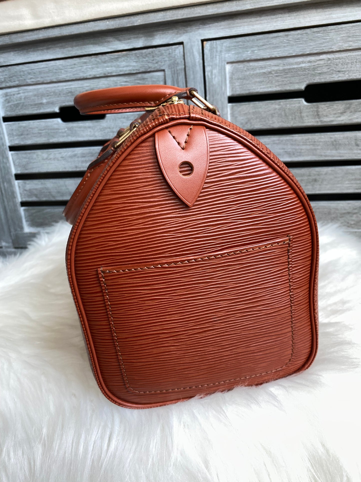 Louis Vuitton Speedy 25 Kenya Brown Epi Leather