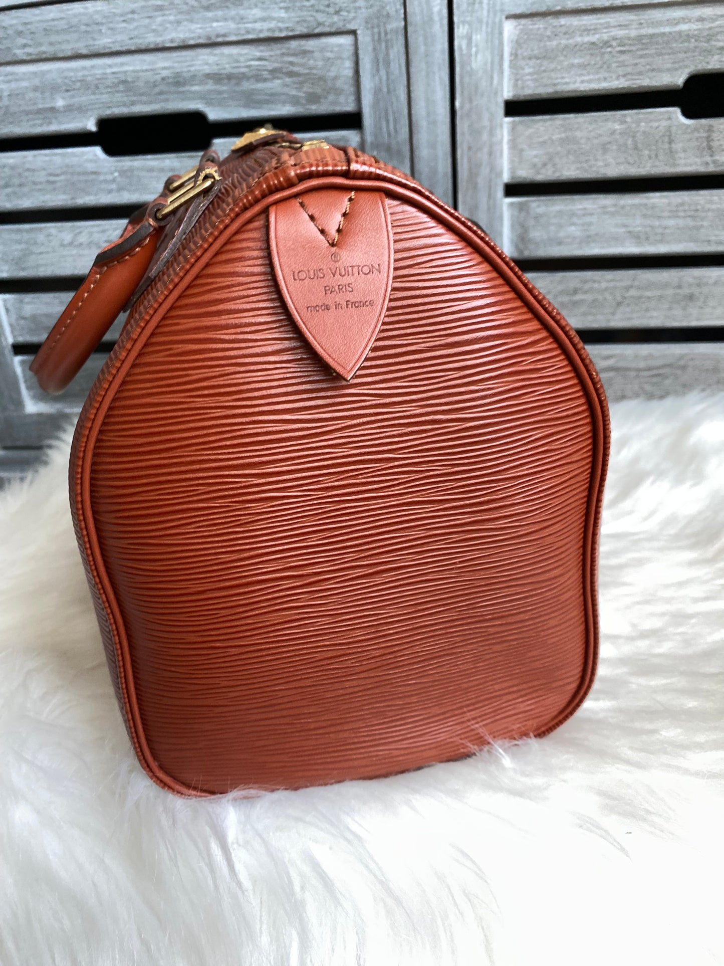 Louis Vuitton Speedy 25 Kenya Brown Epi Leather