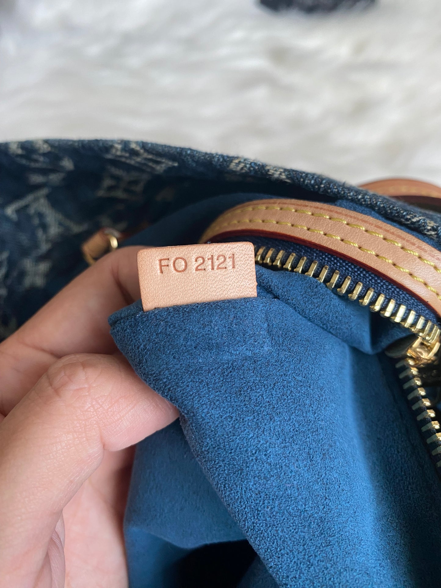 Louis Vuitton Blue Denim Daily GM