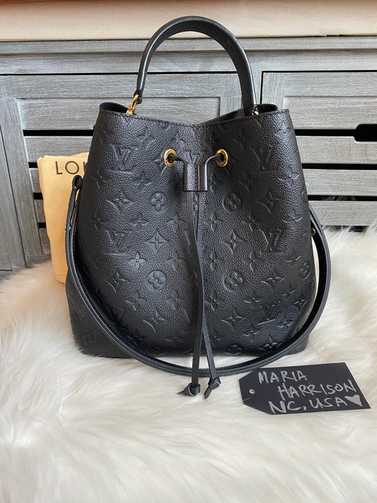 Louis Vuitton NeoNoe Black Empreinte