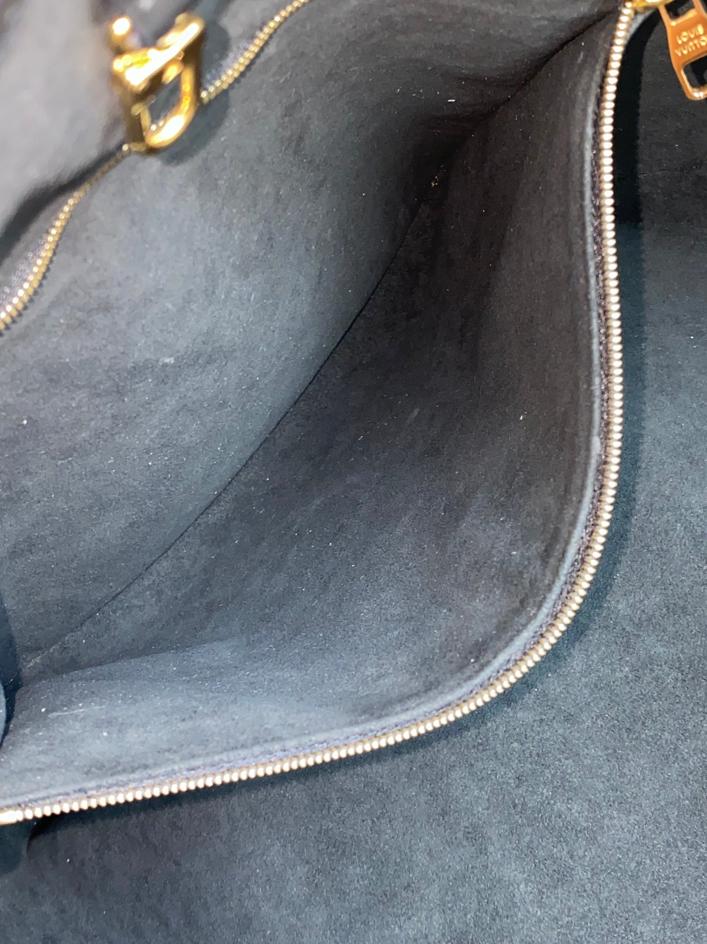 Louis Vuitton Raffia Saint Jacques Tote Noir With Pouch