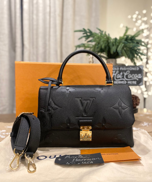 Louis Vuitton Madeleine MM Black Empreinte