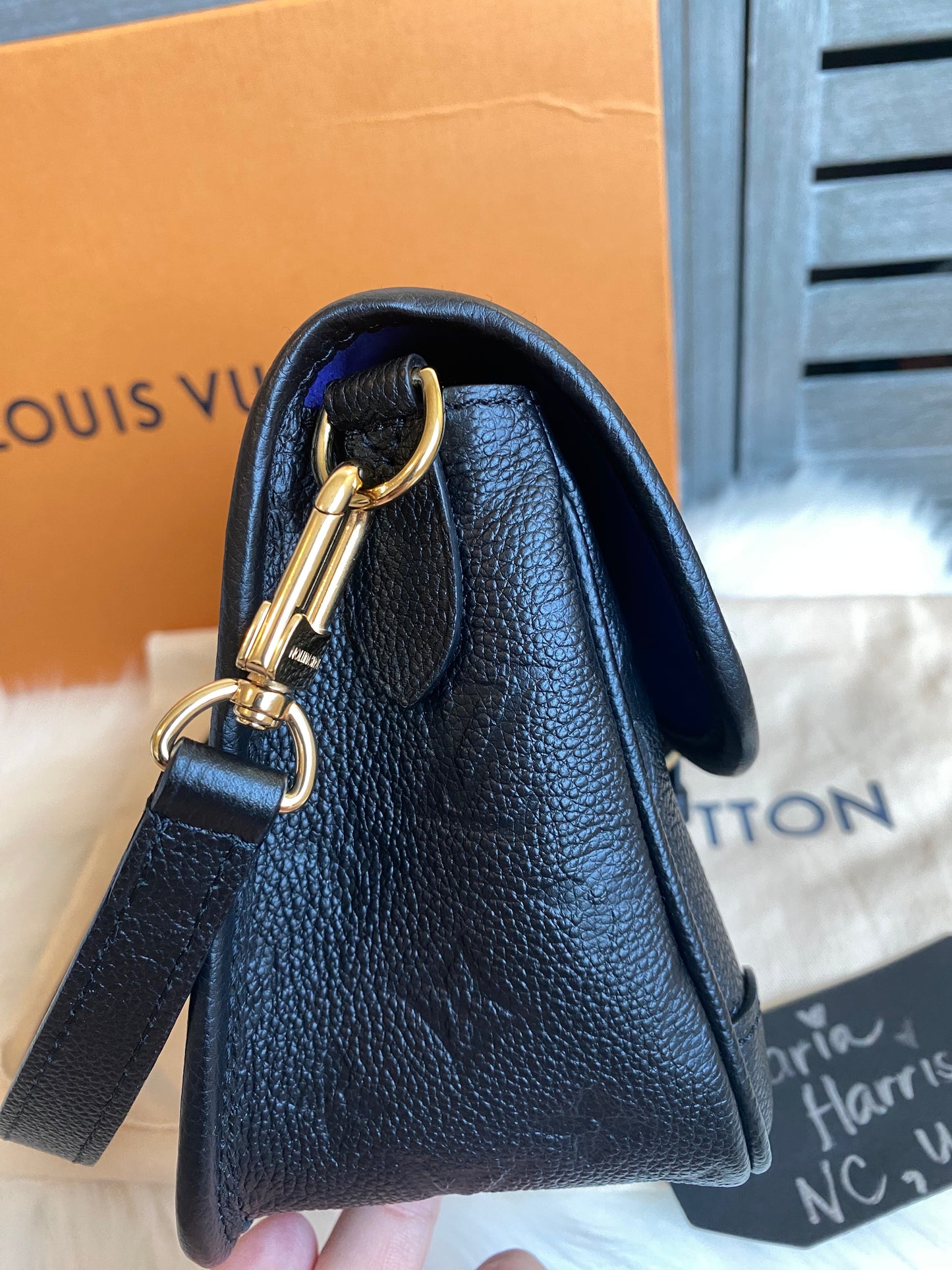 Louis Vuitton Diane Monogram Black Empreinte Leather