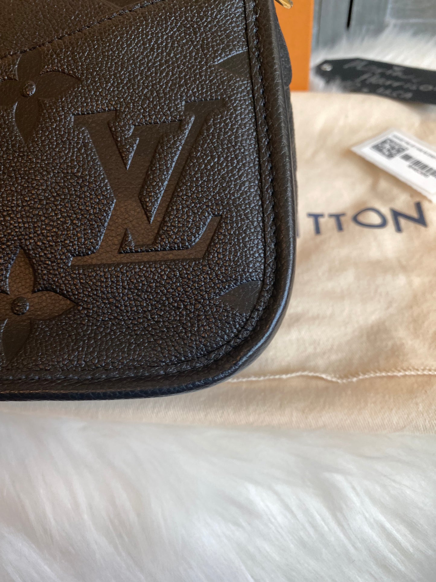 Louis Vuitton Diane Monogram Black Empreinte Leather