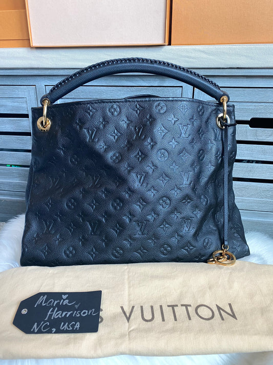 Louis Vuitton Artsy MM Black Empreinte Leather