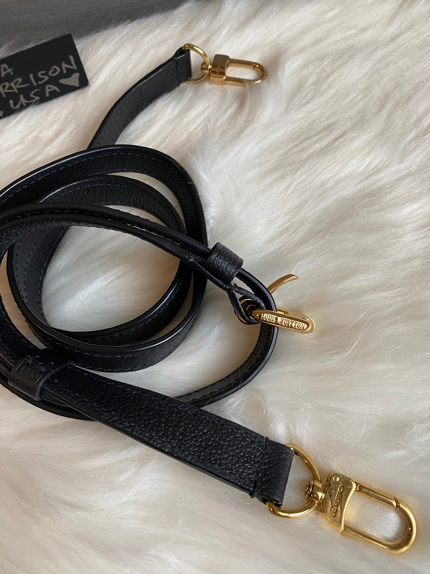 Louis Vuitton Speedy 25 Bandouliere Black Empreinte