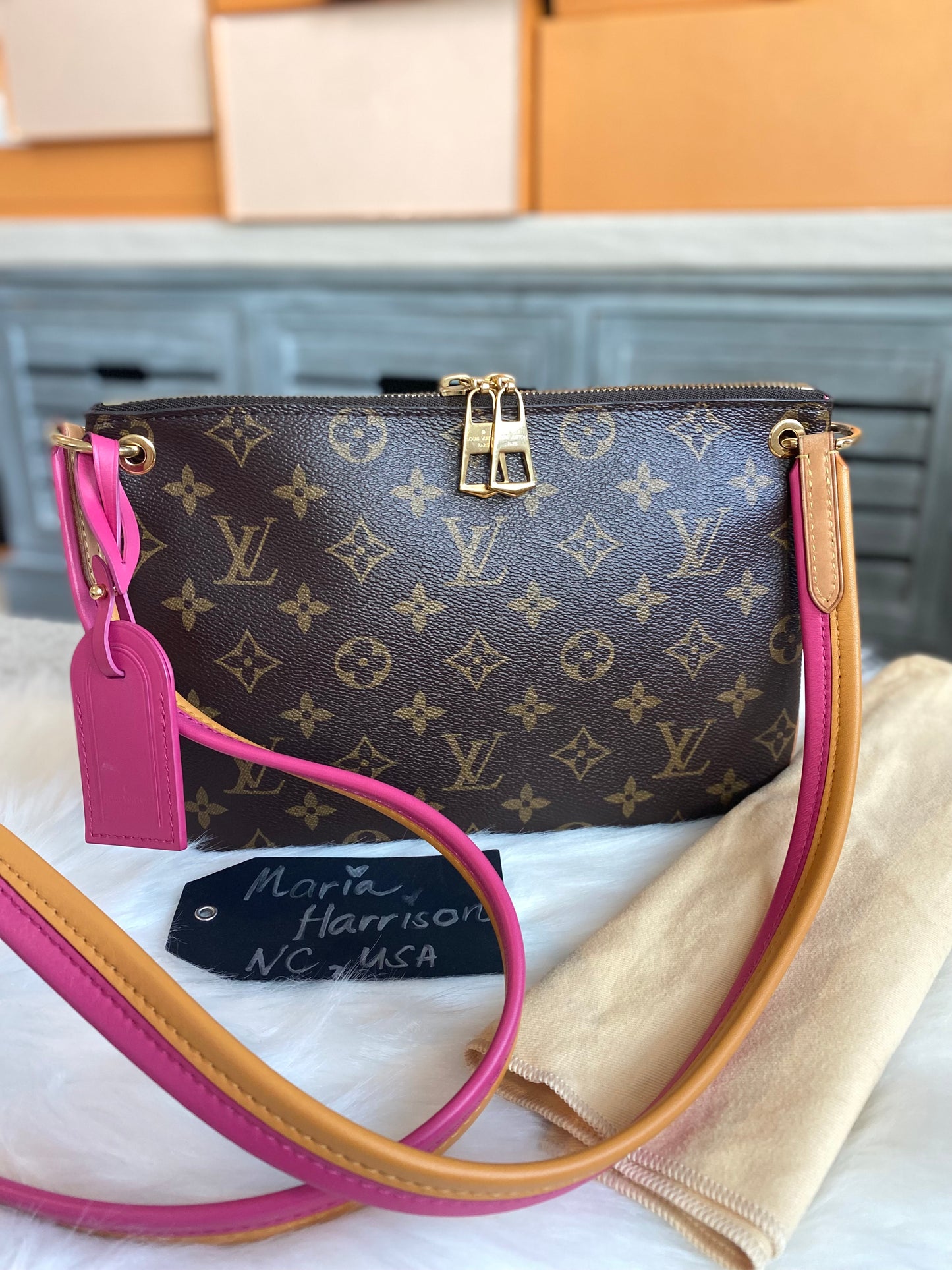 Louis Vuitton Limited Edition Lorette Hot Pink