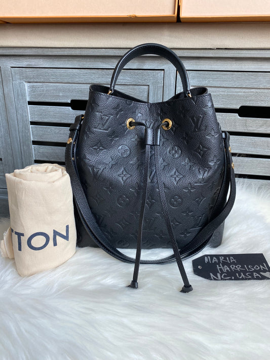 Louis Vuitton Neo Noe MM Black Empreinte