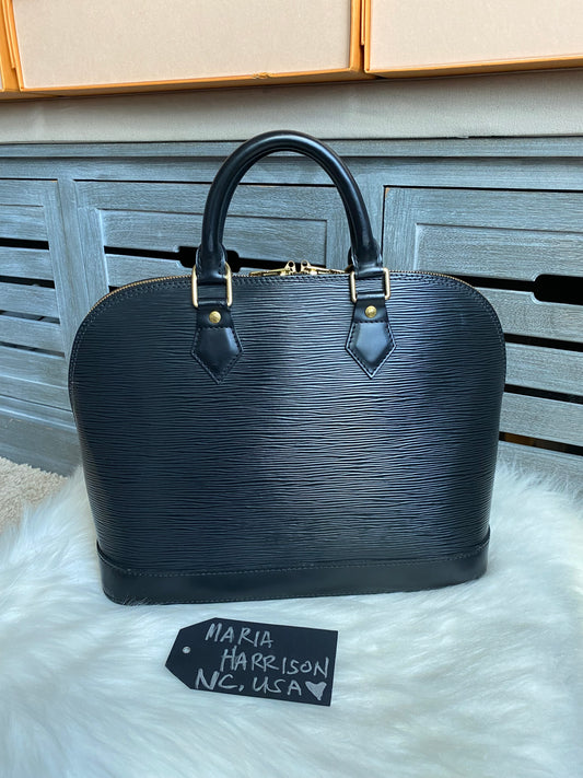 Louis Vuitton Alma PM Black Epi Leather