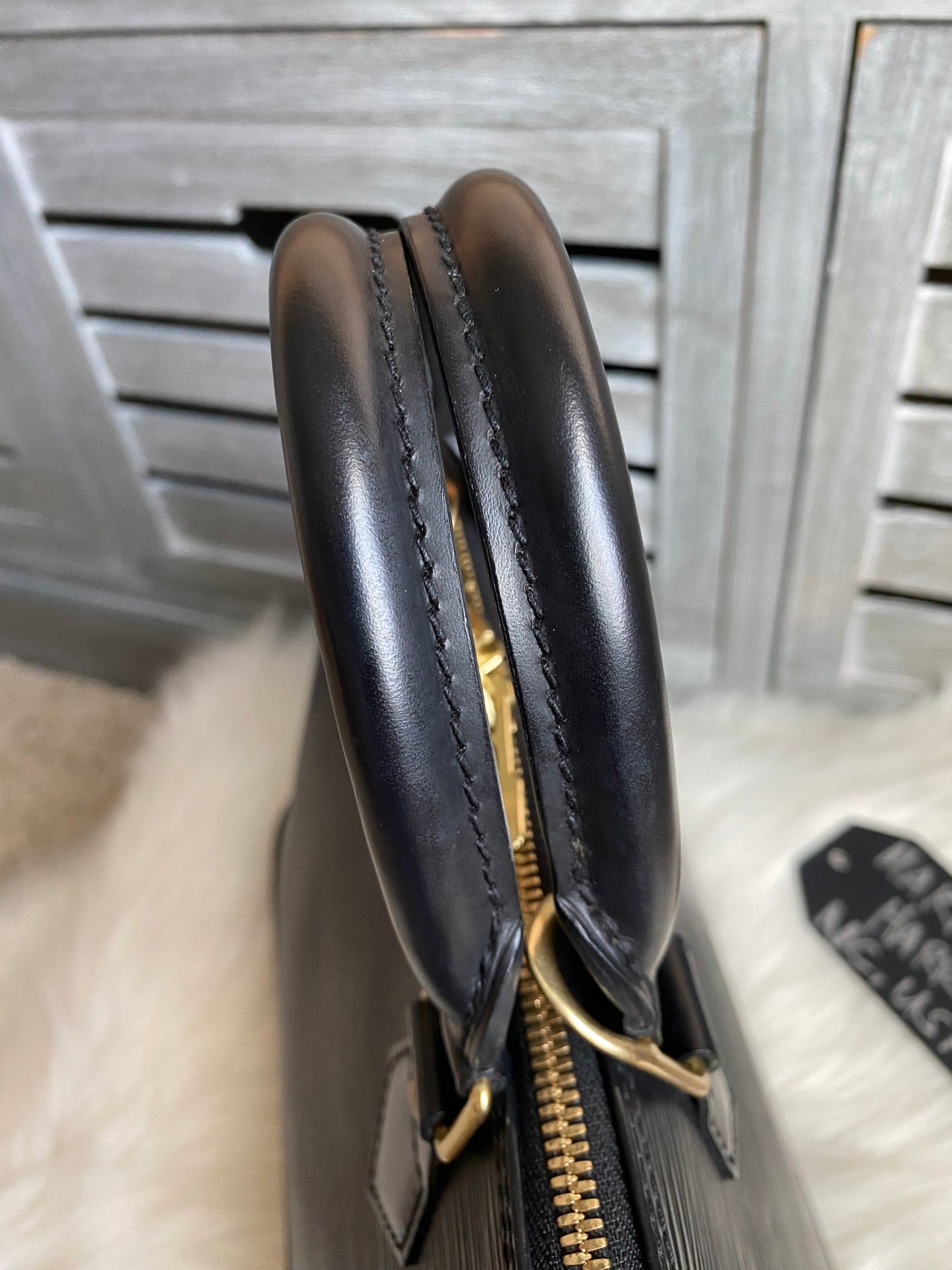 Louis Vuitton Alma PM Black Epi Leather