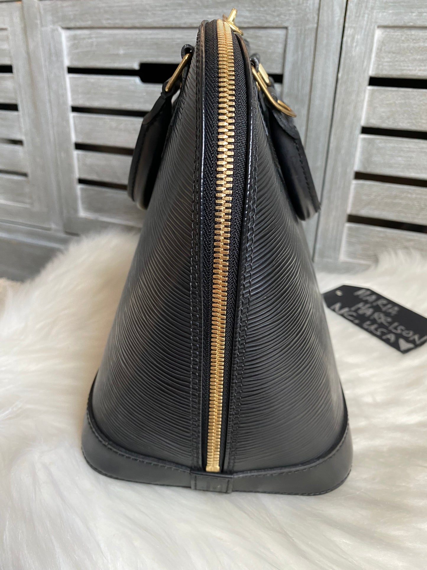 Louis Vuitton Alma PM Black Epi Leather