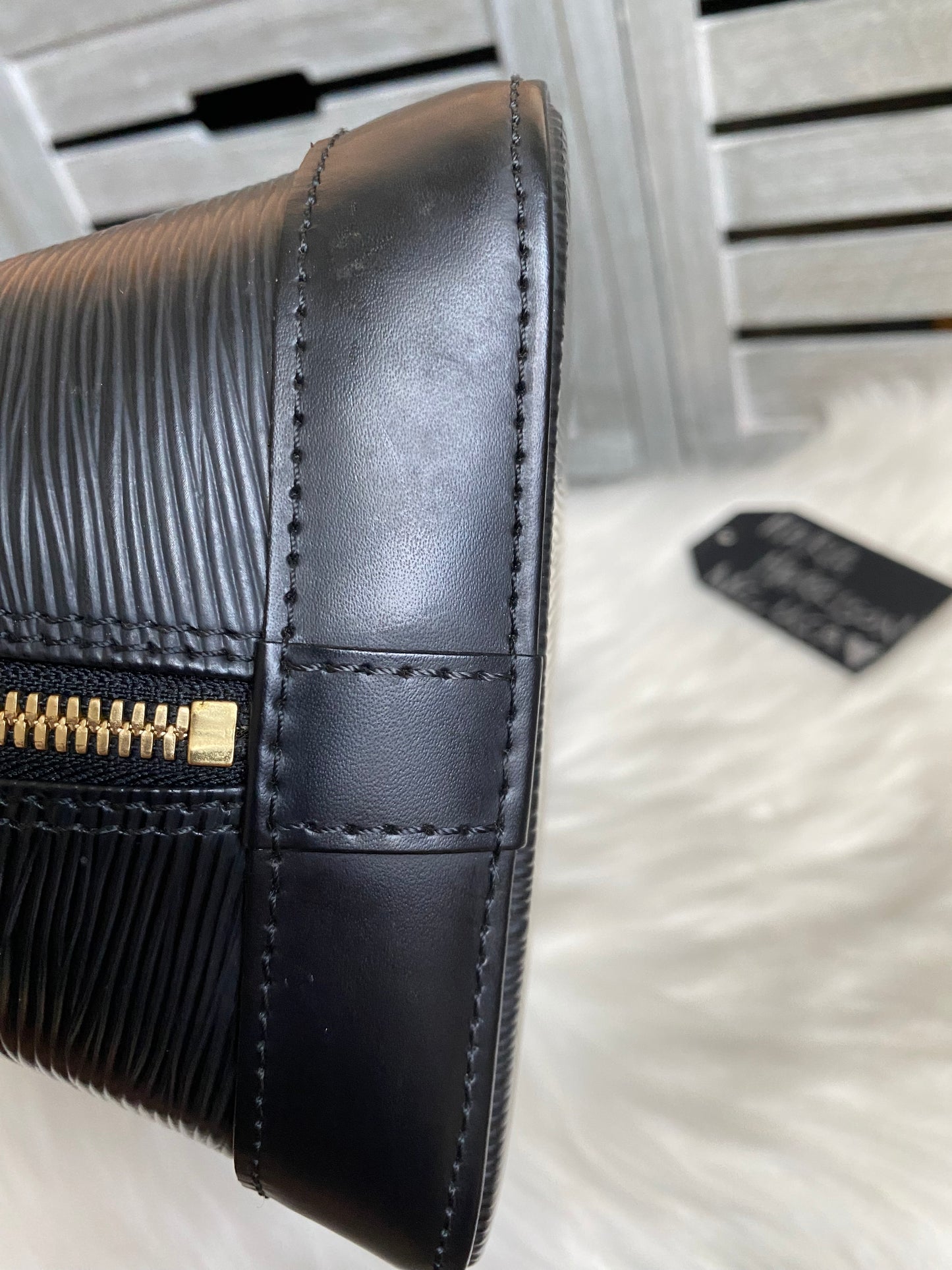 Louis Vuitton Alma PM Black Epi Leather