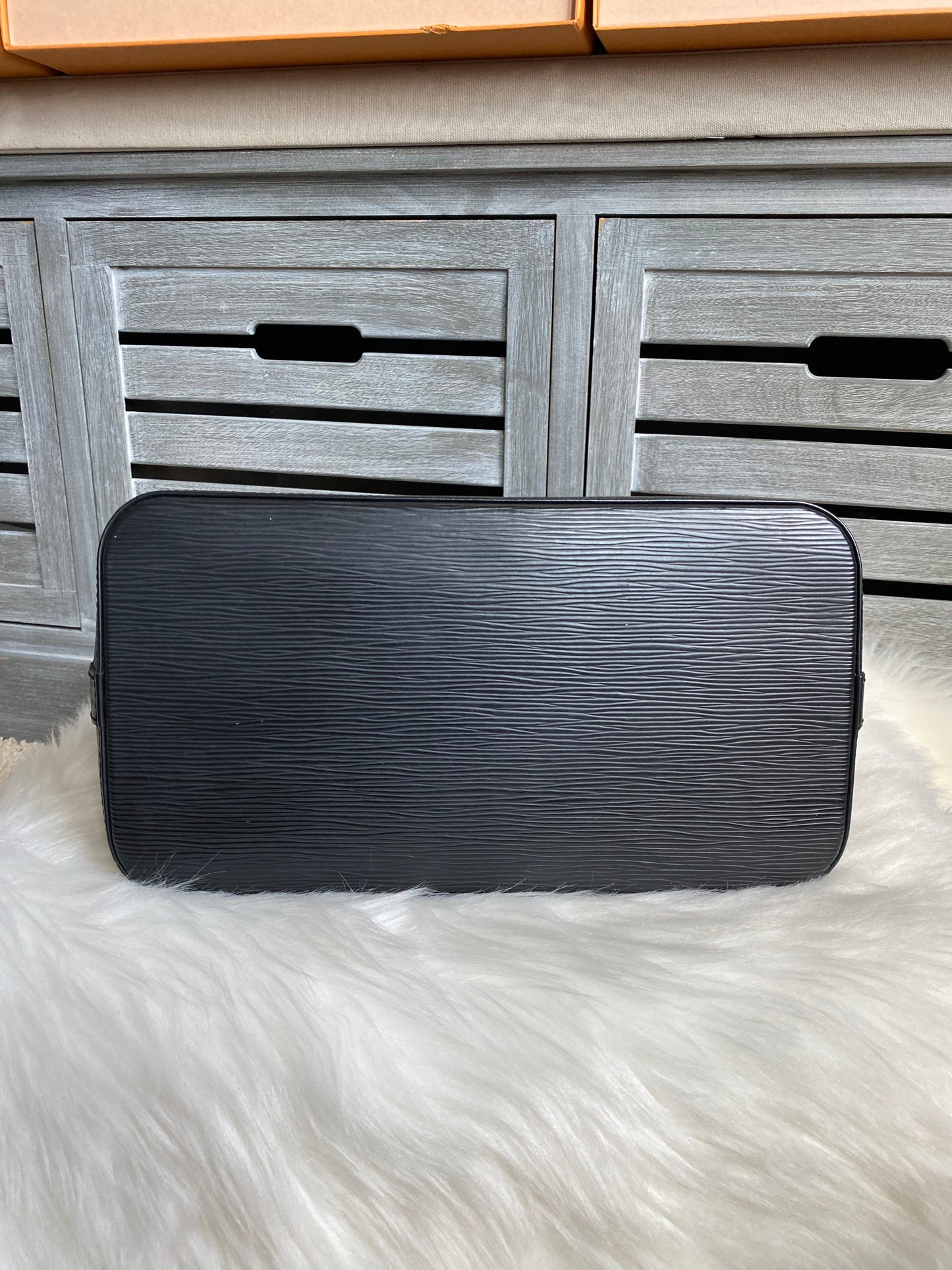 Louis Vuitton Alma PM Black Epi Leather