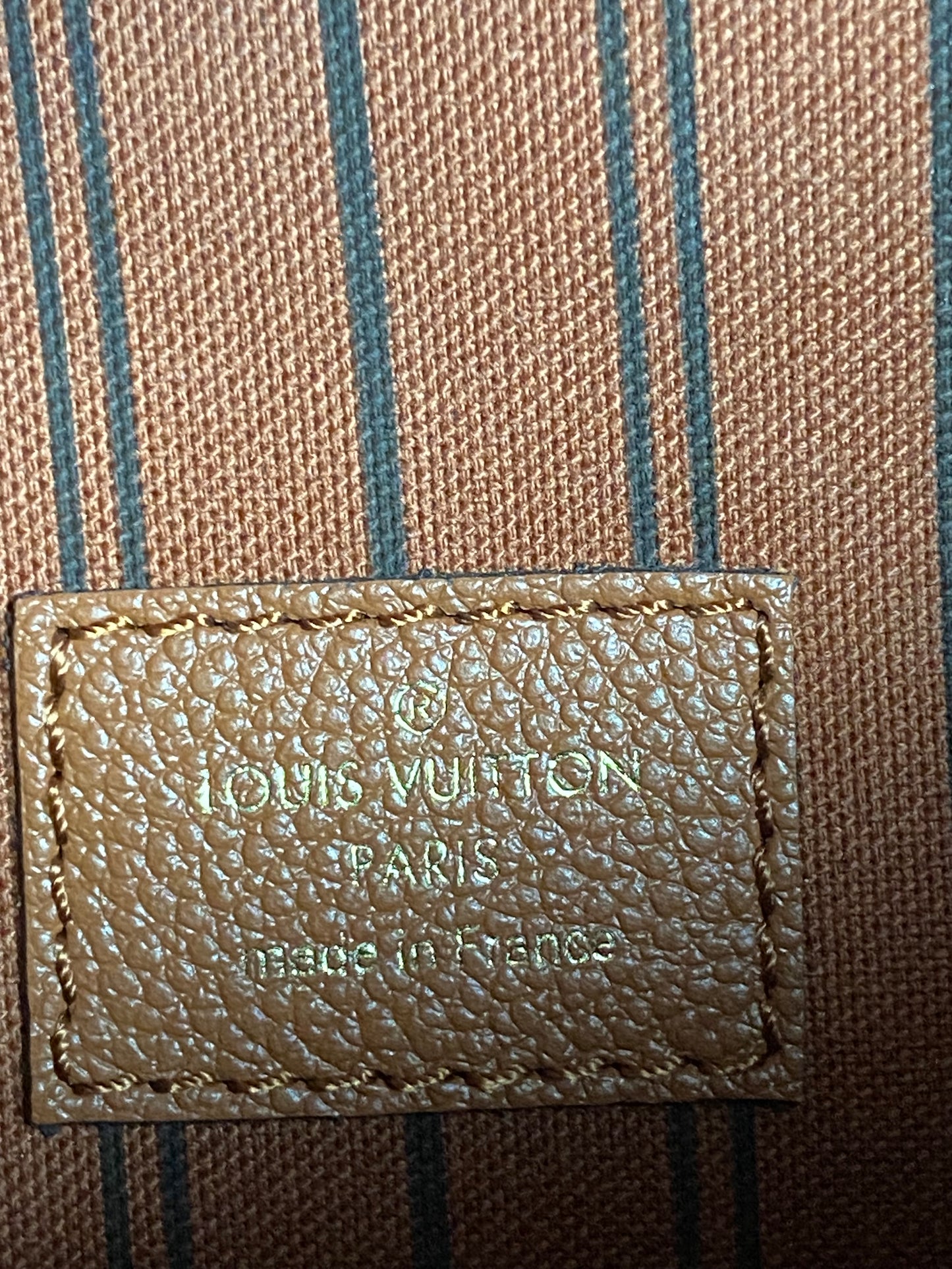 Louis Vuitton Pochette Metis Empreinte Leather - Cognac