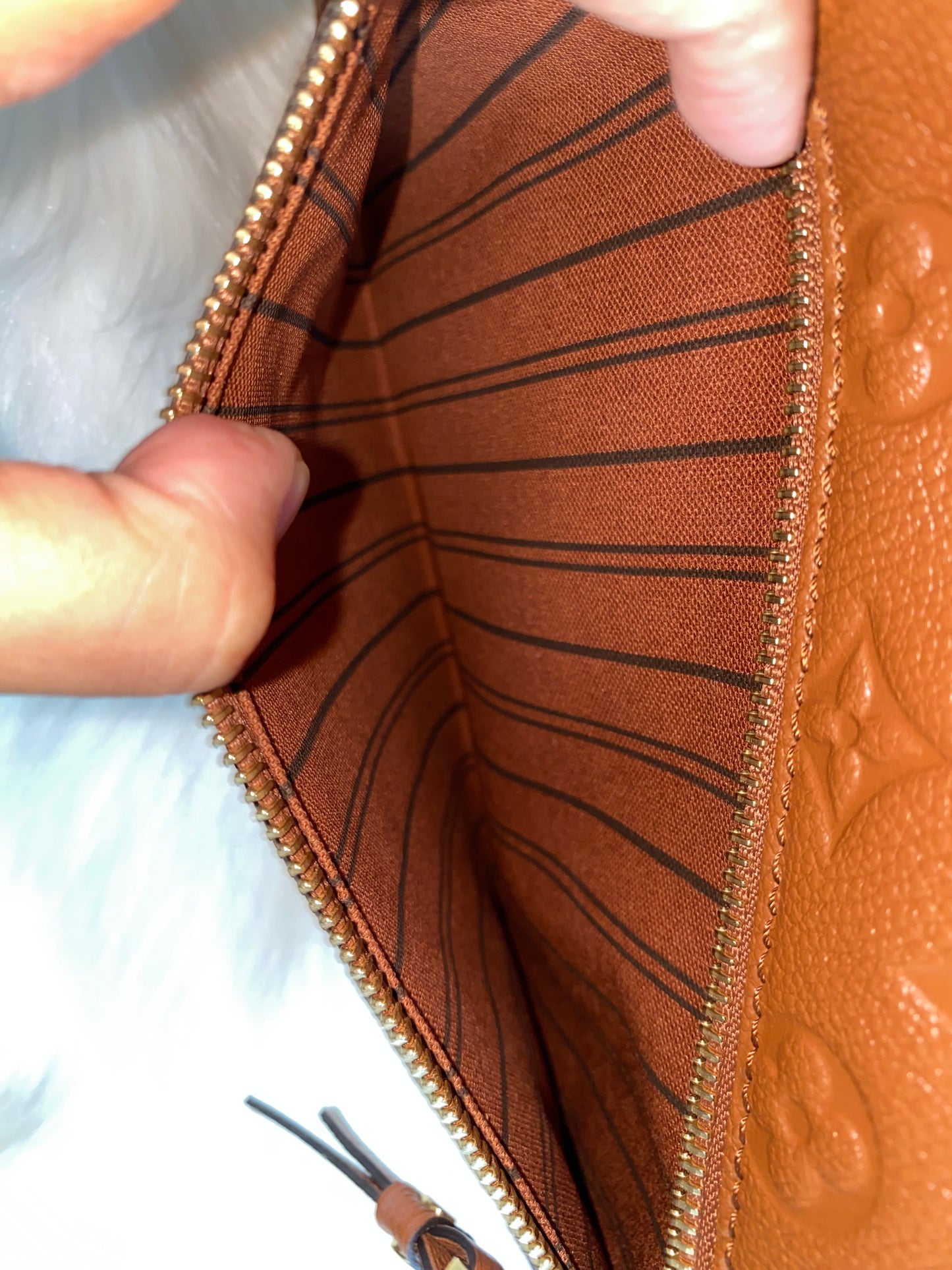 Louis Vuitton Pochette Metis Empreinte Leather - Cognac