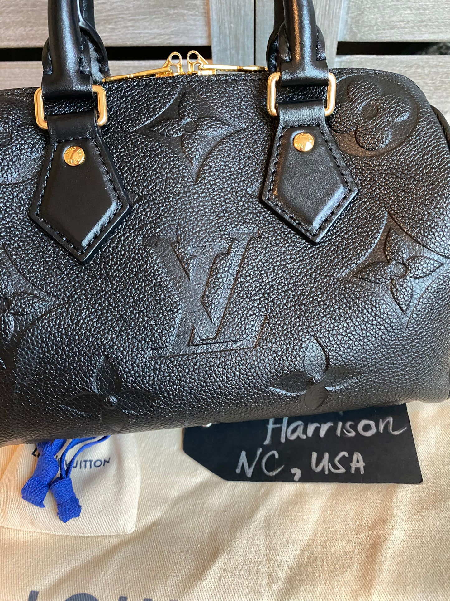 Louis Vuitton Speedy 20 Bandouliere Black