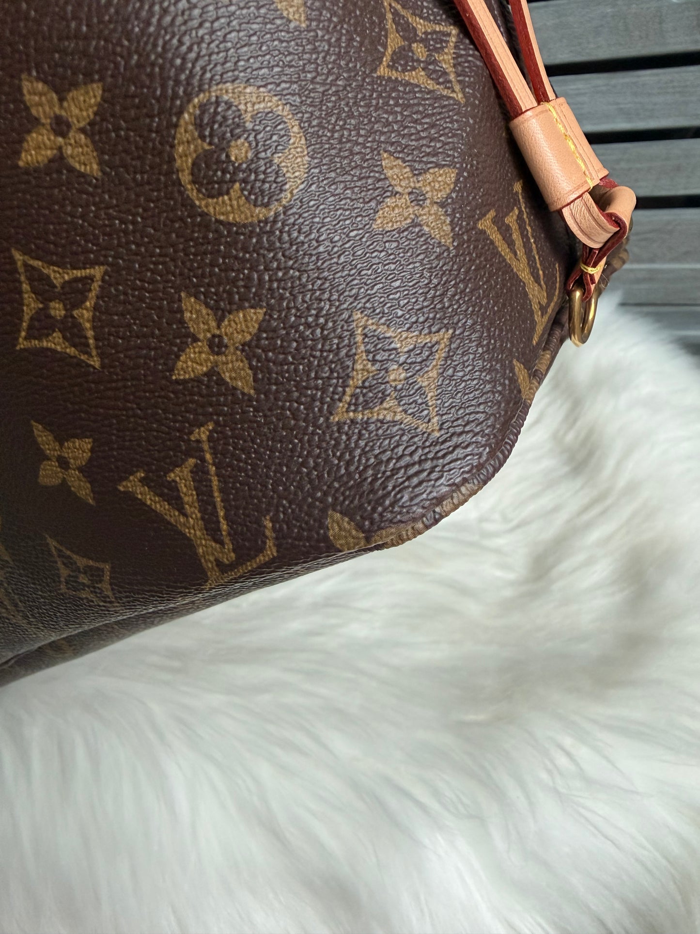 Louis Vuitton Neverfull MM With Pouch Pivoine