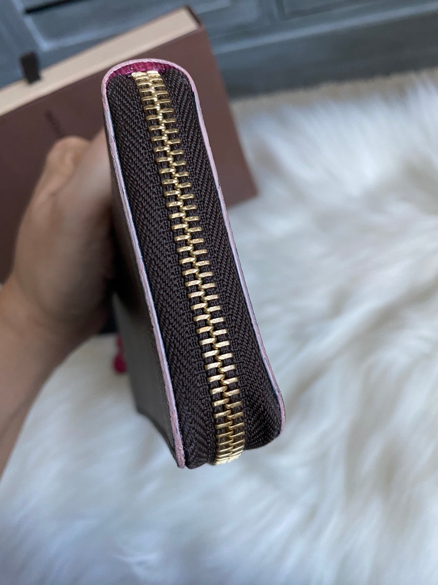 Louis Vuitton Clemence Bloom Flower Zip Wallet