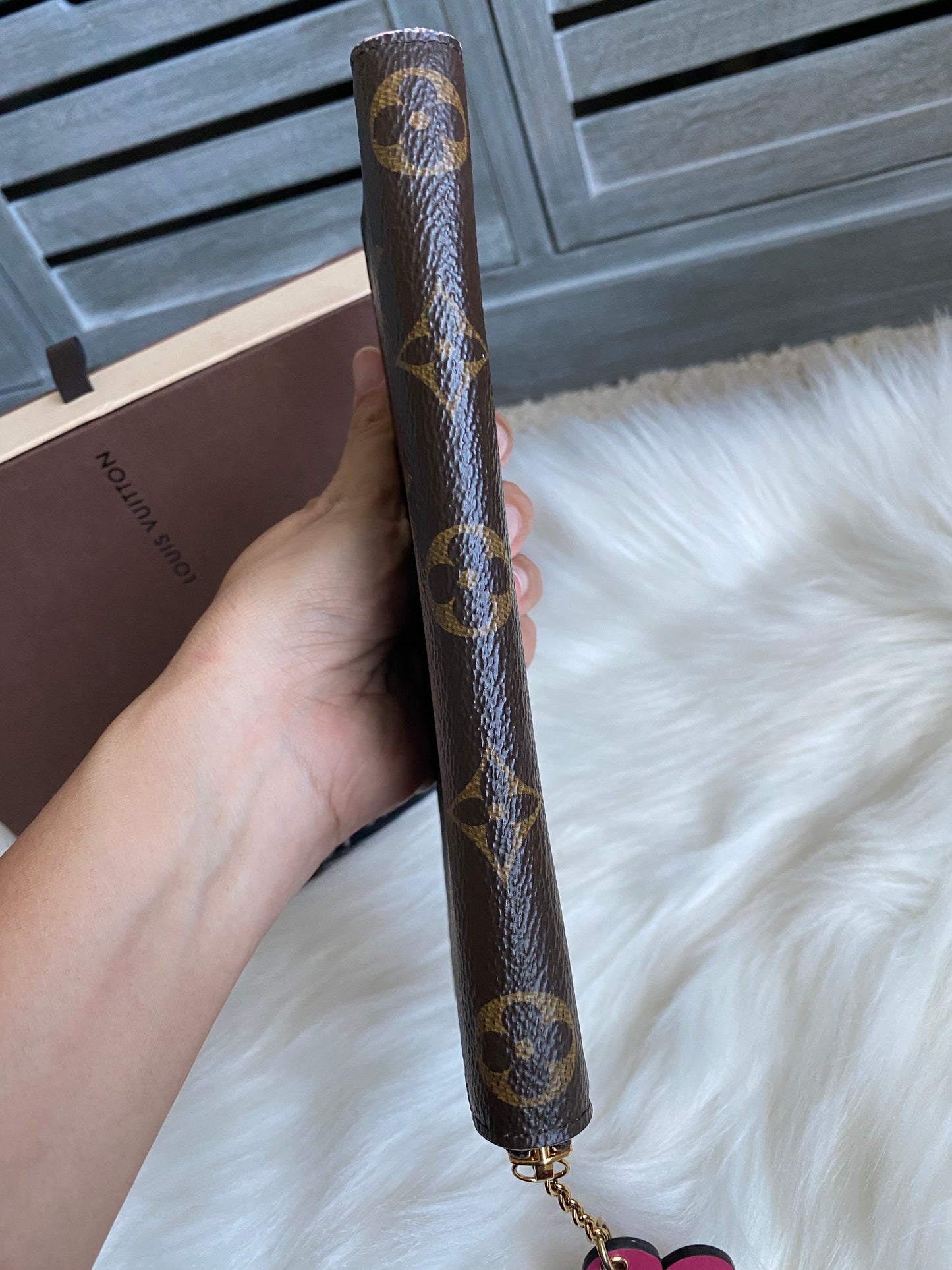 Louis Vuitton Clemence Bloom Flower Zip Wallet