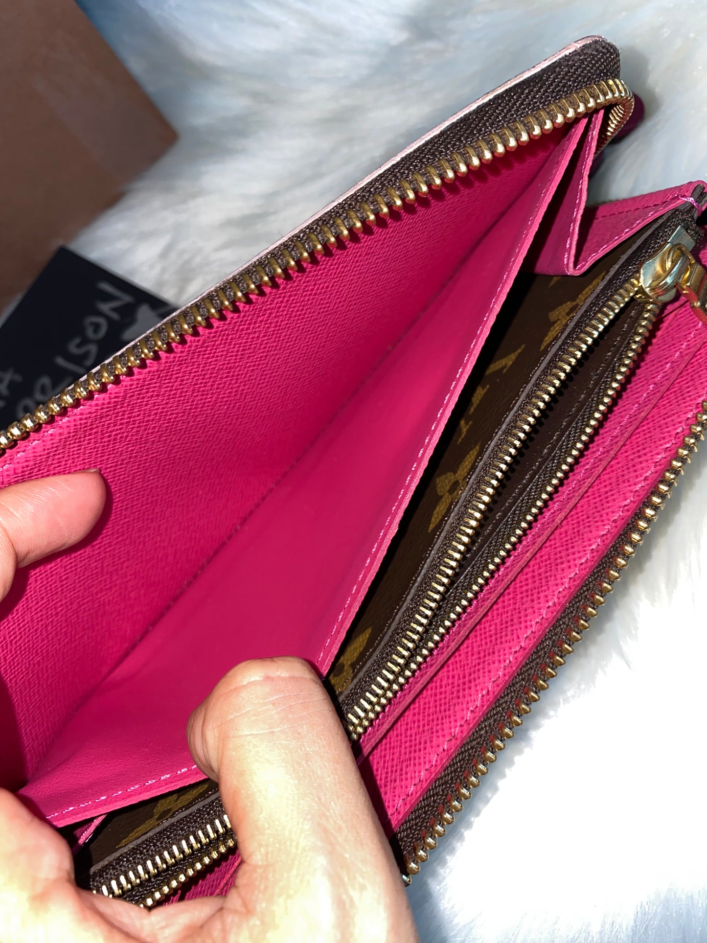 Louis Vuitton Clemence Bloom Flower Zip Wallet