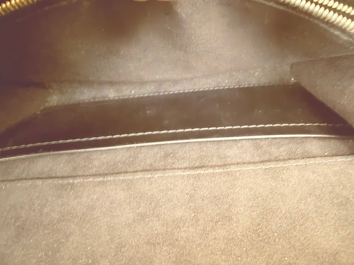 Louis Vuitton Black Calfskin Leather Chain Louise GM Bag