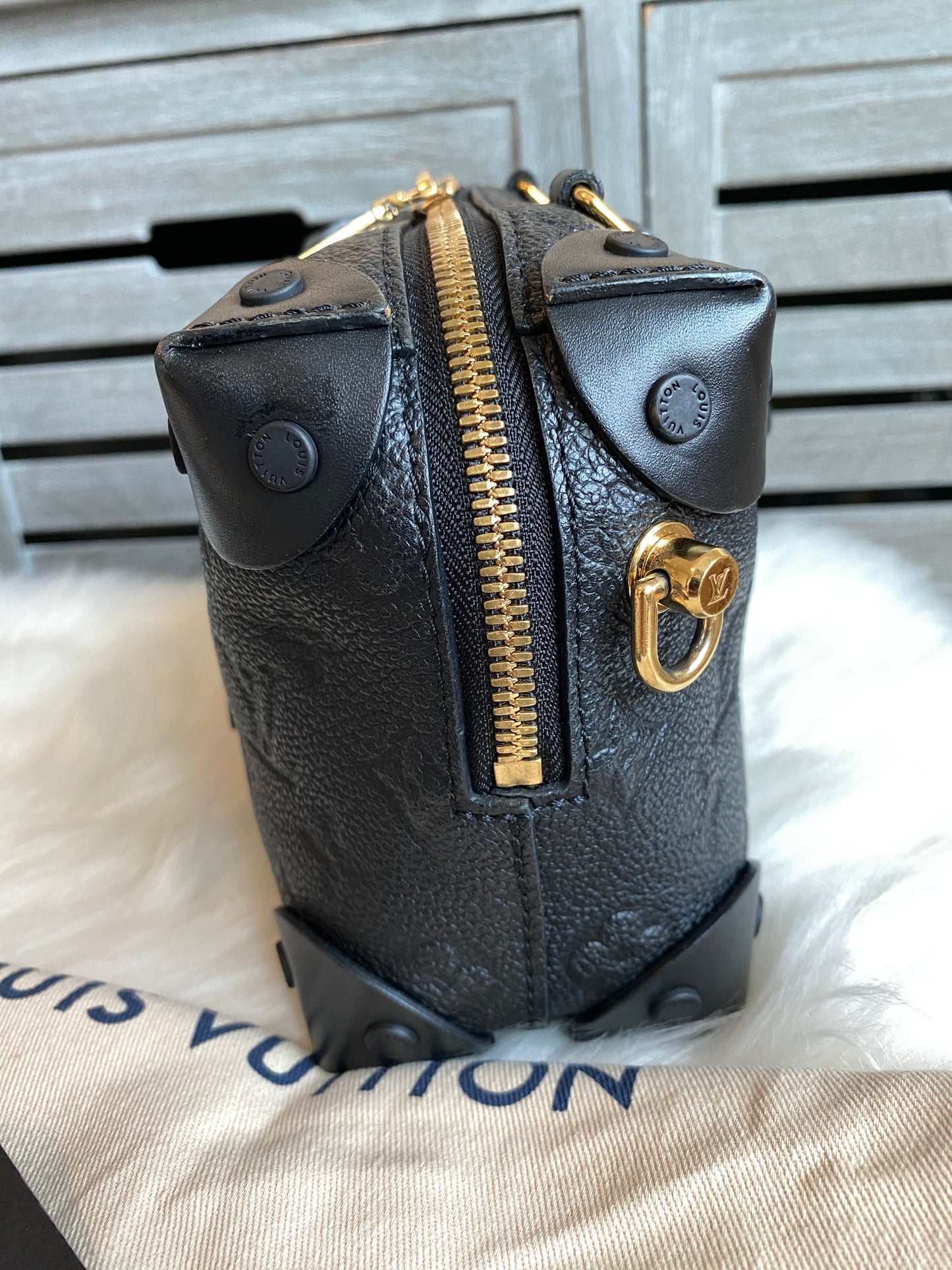 Louis Vuitton Petite Malle Souple Black Empreinte