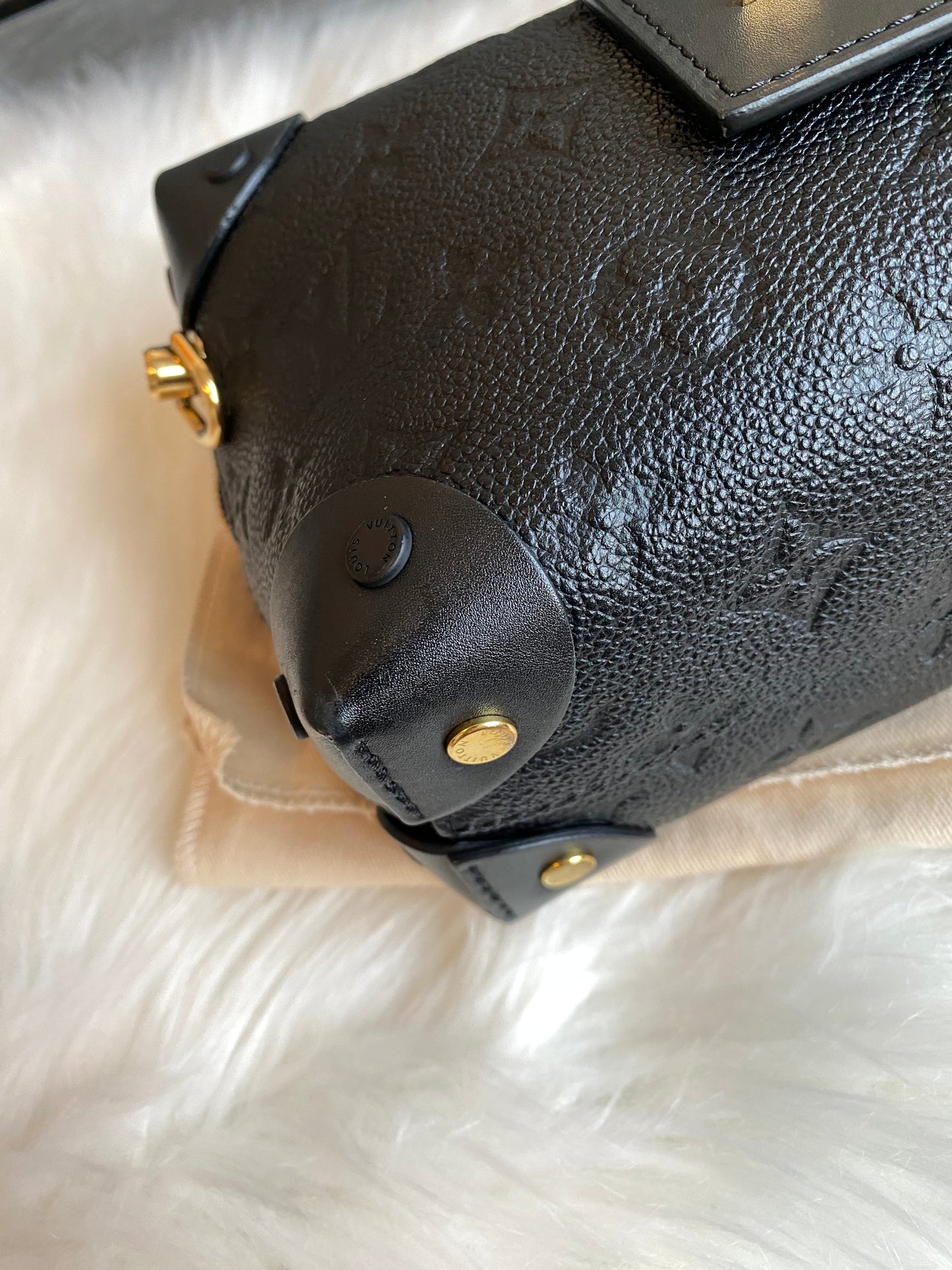 Louis Vuitton Petite Malle Souple Black Empreinte