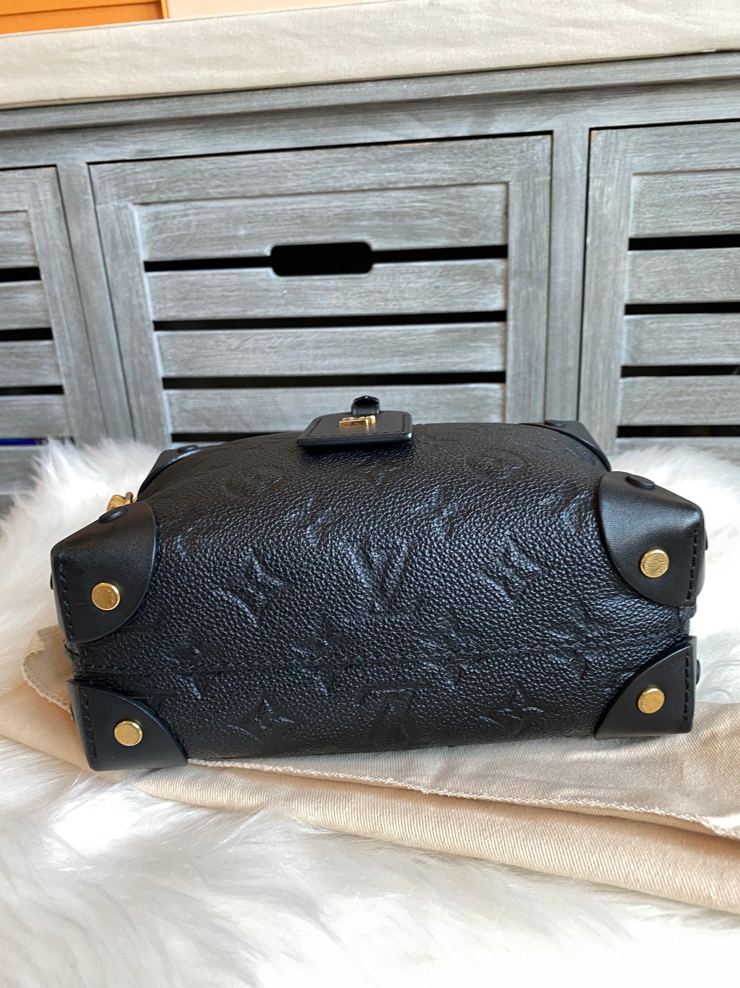 Louis Vuitton Petite Malle Souple Black Empreinte