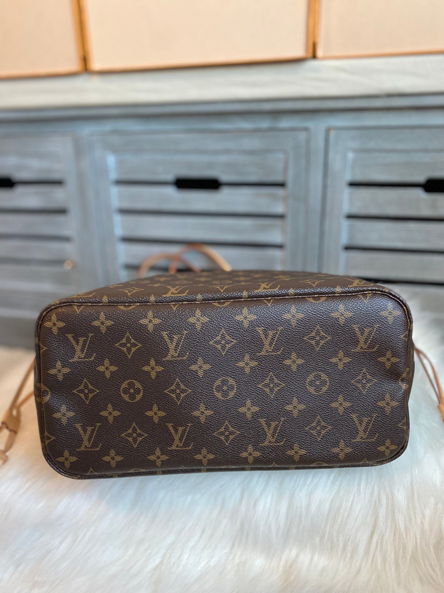 Louis Vuitton Neverfull MM With Pouch - Pivoine