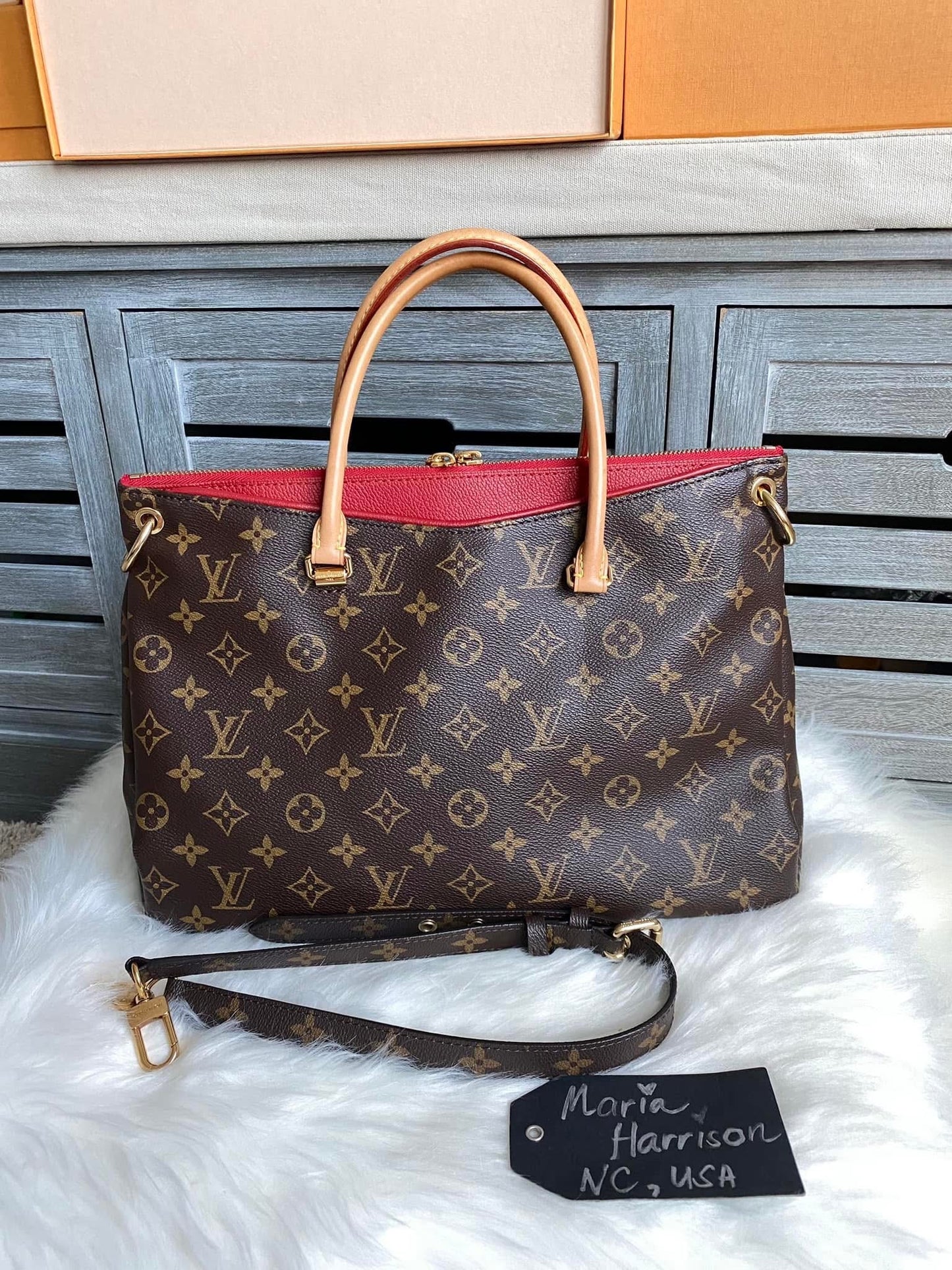 Louis Vuitton Pallas MM Cerise