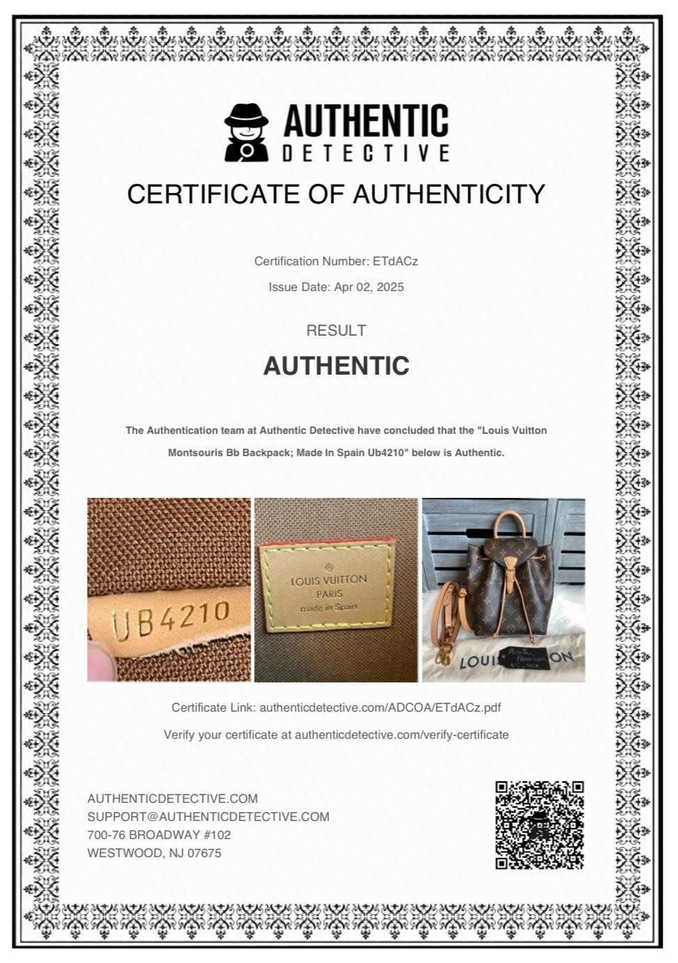 Louis Vuitton Montsouris BB Backpack