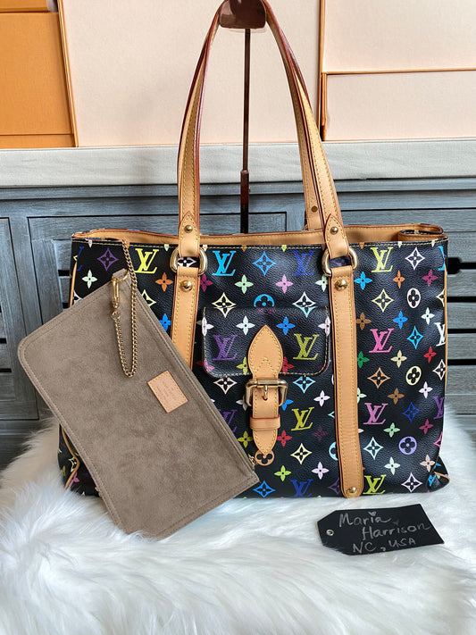 Louis Vuitton TM x Aurelia GM Black Multicolor With Pouch